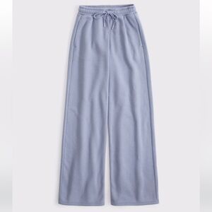 Abercrombie Light Blue Wide-Leg Pants